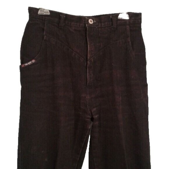 Blaze Size 11 30 Lacer Horse Riding Jeans high waist Denim Black Mom VTG 80's - Picture 2 of 13